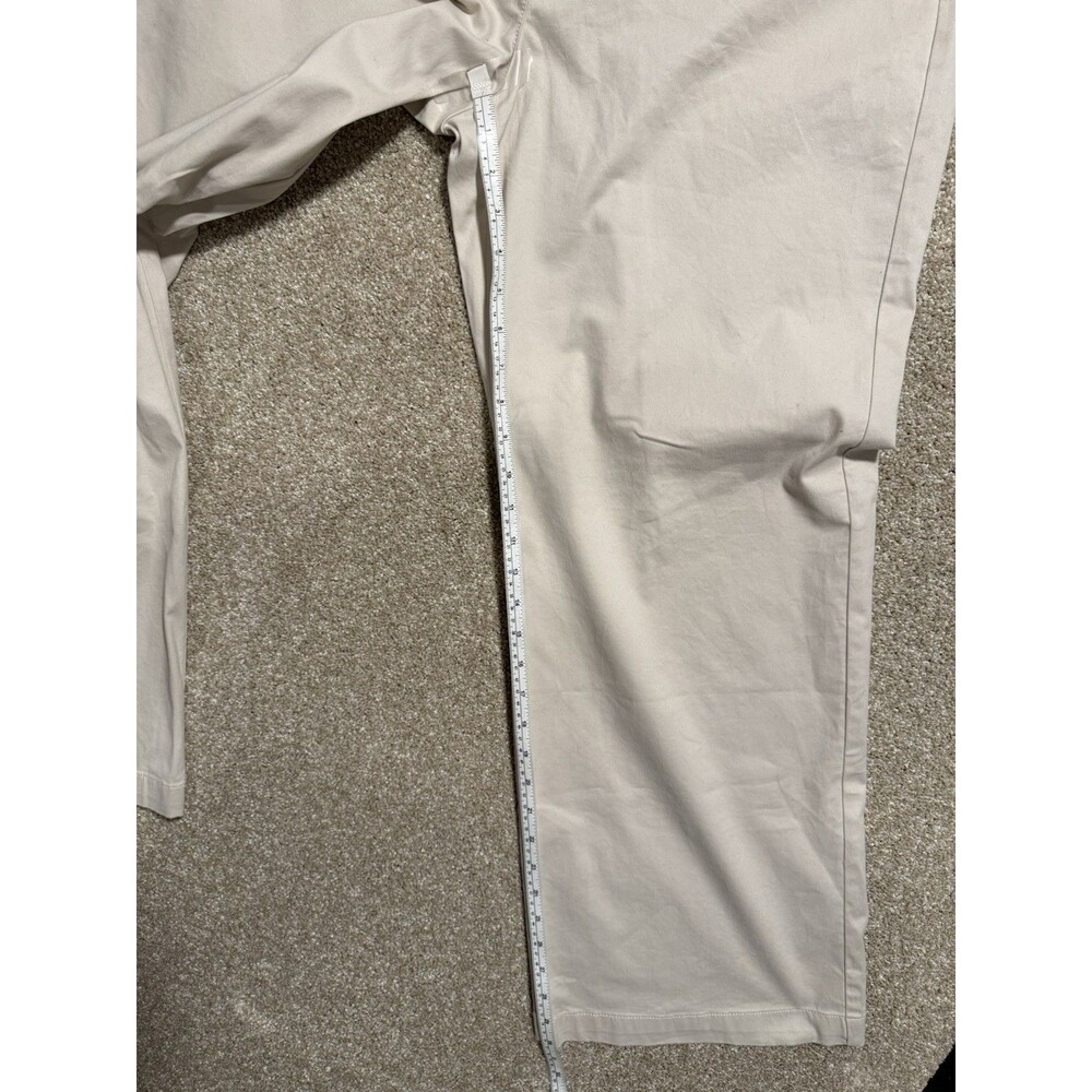 J. Jill Live In Chino Sea Salt Beige Cotton Blend Pants-Size 14 NWT! - Picture 3 of 7